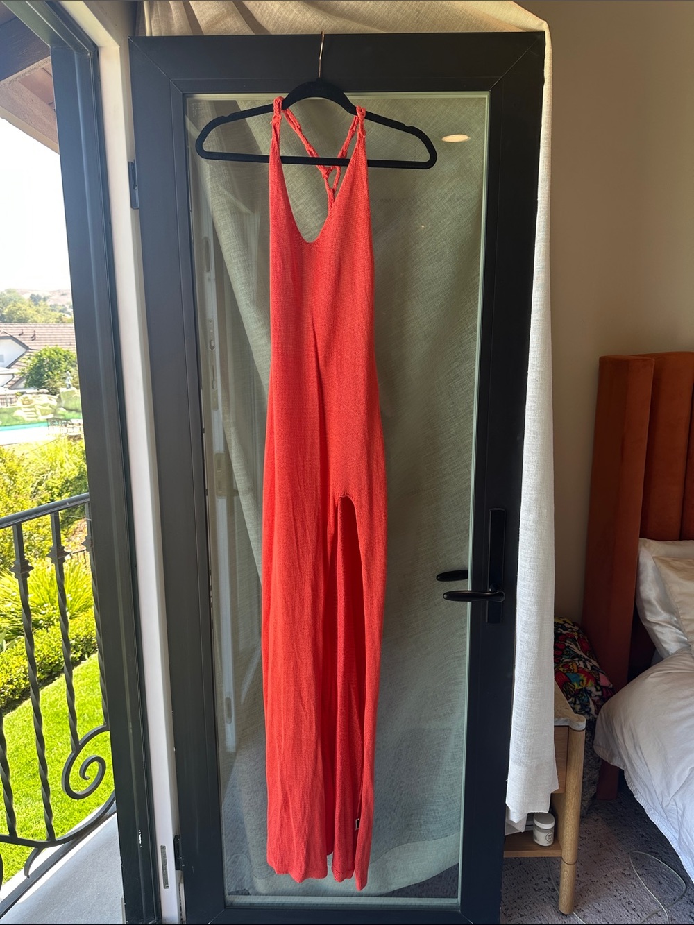 Women’s Coral Halter Swim Coverup